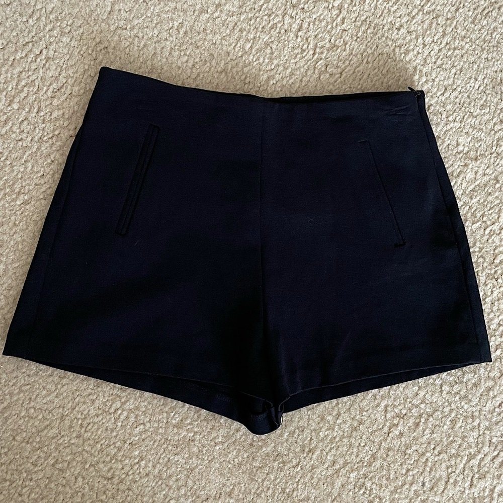 High Waisted Black Shorts